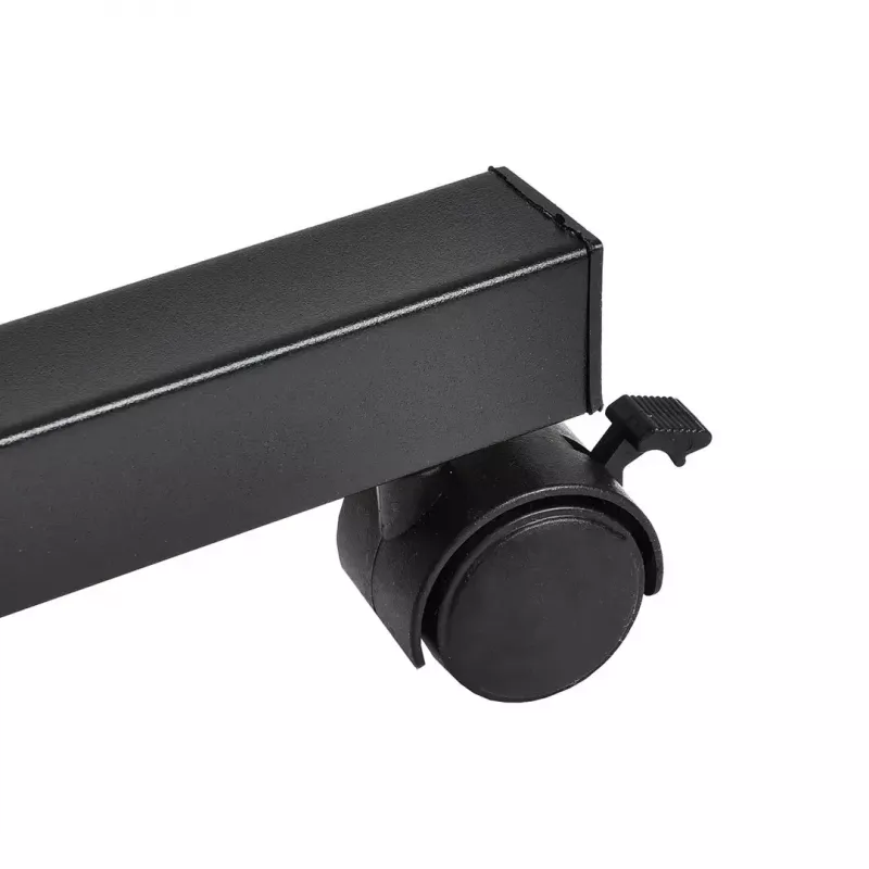 Mobile height-adjustable portable desk stand MACLEAN MC-121 B — adjustable height, tilt, castor wheels, 30 kg load, black