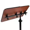 Mobile height-adjustable portable desk stand MACLEAN MC-121 B — adjustable height, tilt, castor wheels, 30 kg load, black