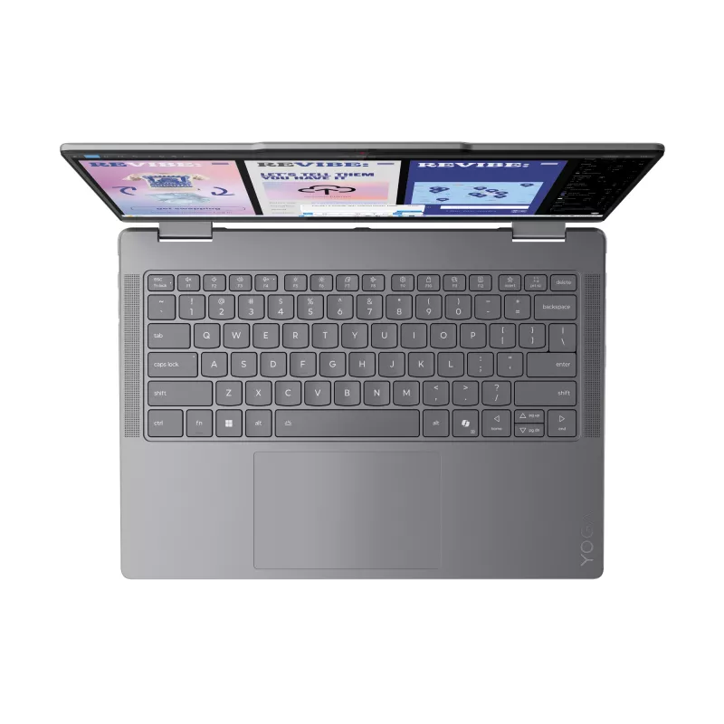 Laptop Lenovo YOGA 7 2-in-1 14 inch Ultra 5 226V, 16GB LPDDR5x, 1TB NVMe, OLED WUXGA, Windows 11 Home, Luna Grey
