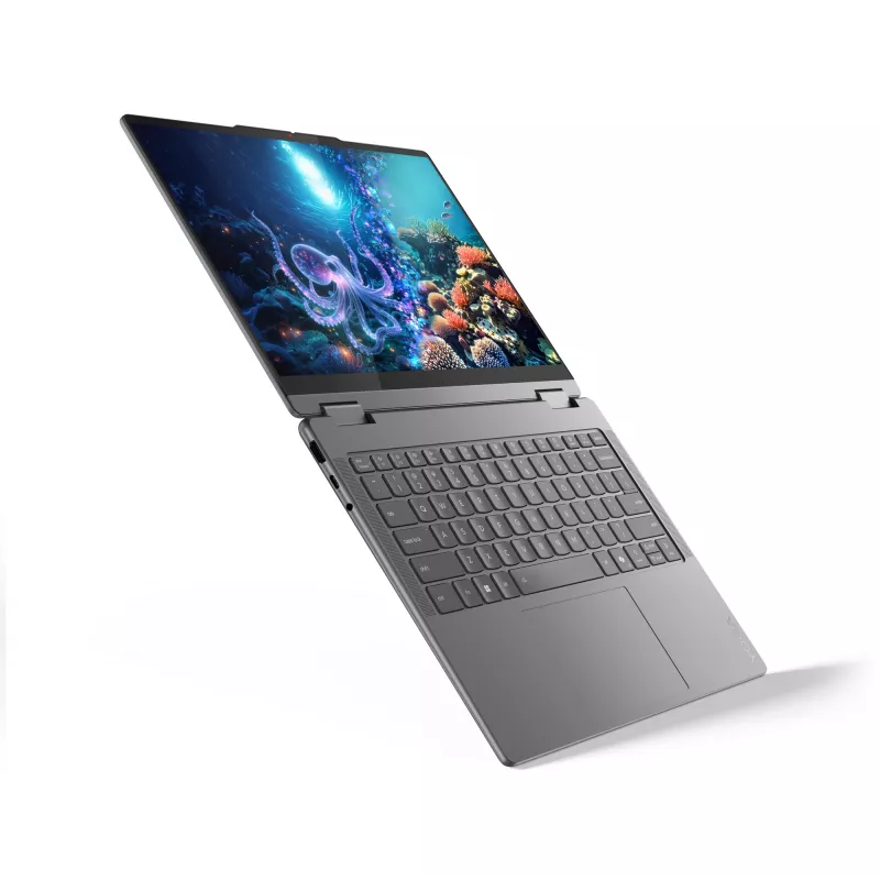 Laptop Lenovo YOGA 7 2-in-1 14 inch Ultra 5 226V, 16GB LPDDR5x, 1TB NVMe, OLED WUXGA, Windows 11 Home, Luna Grey