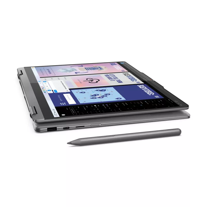 Laptop Lenovo YOGA 7 2-in-1 14 inch Ultra 5 226V, 16GB LPDDR5x, 1TB NVMe, OLED WUXGA, Windows 11 Home, Luna Grey