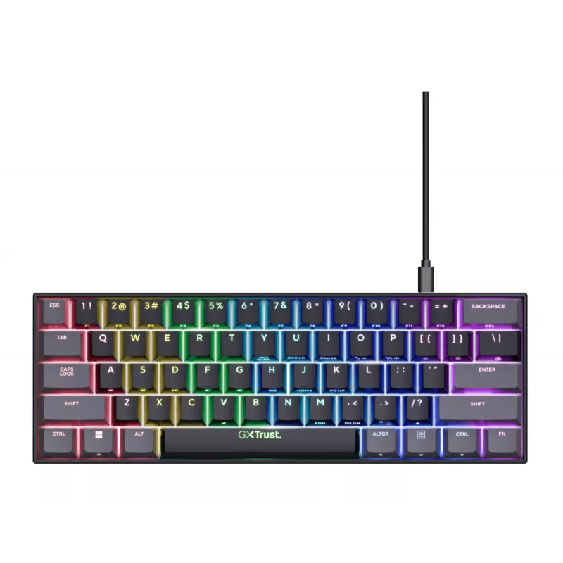 Trust GXT 867 Acira keyboard Gaming USB QWERTY US English Black
