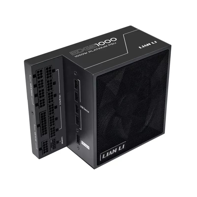 Lian Li EDGE EG1000 1000 W ATX 3.1 Power Supply, 80 PLUS Platinum, Black