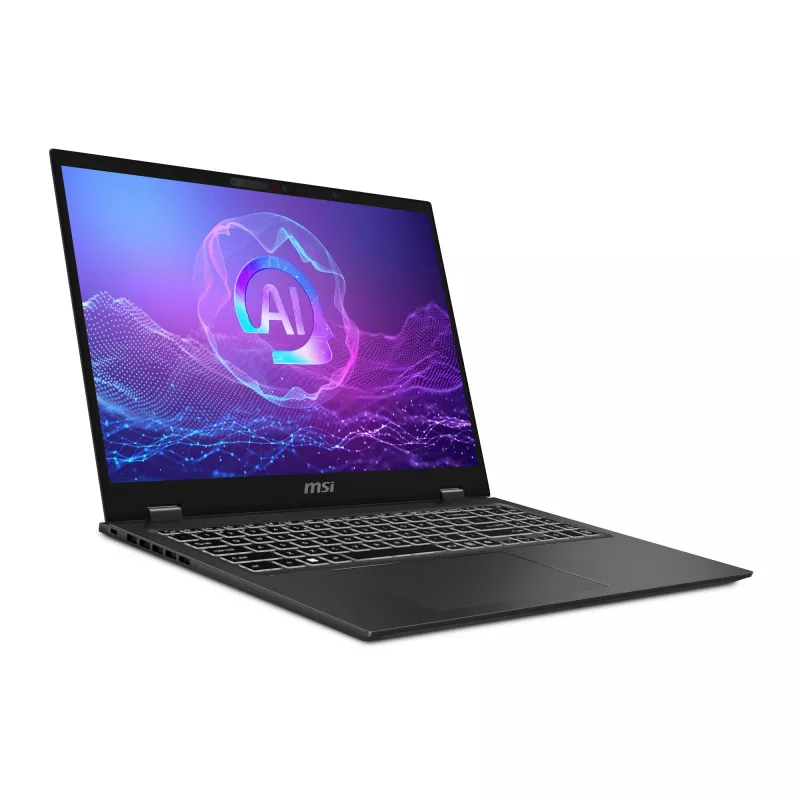 MSI Prestige 16 AI+ Evo B2VMG-017NL Copilot+ PC Intel Core Ultra 9 288V Laptop 40.6 cm (16 inch) UHD+ 32 GB LPDDR5x-SDRAM 1 TB SSD Wi-Fi 7 (802.11be) Windows 11 Pro Grey