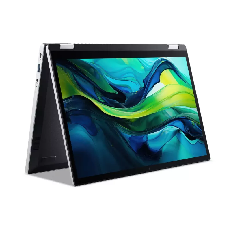 Hybrid (2-in-1) laptop Acer Aspire Go Spin 14 AGSP14-31PT-C72L — 14 inch WUXGA touchscreen, Intel N150, 16 GB LPDDR5, 512 GB SSD, Windows 11 Home, Silver