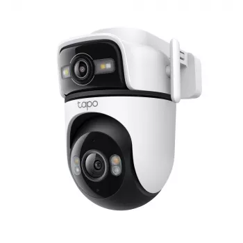 TP-Link Tapo Outdoor Dual Lens Pan/Tilt Security Camera, IP security camera, Outdoor, Wired & Wireless, Ceiling/Wall/Pole, White, Spherical