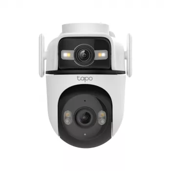 TP-Link Tapo Outdoor Dual Lens Pan/Tilt Security Camera, IP security camera, Outdoor, Wired & Wireless, Ceiling/Wall/Pole, White, Spherical
