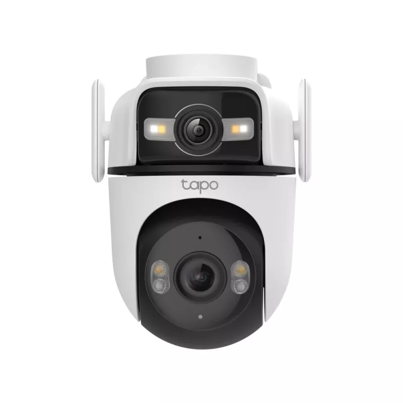 TP-Link Tapo Outdoor Dual Lens Pan/Tilt Security Camera, IP security camera, Outdoor, Wired & Wireless, Ceiling/Wall/Pole, White, Spherical