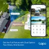 TP-Link Tapo Outdoor Dual Lens Pan/Tilt Security Camera, IP security camera, Outdoor, Wired & Wireless, Ceiling/Wall/Pole, White, Spherical