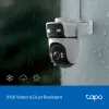 TP-Link Tapo Outdoor Dual Lens Pan/Tilt Security Camera, IP security camera, Outdoor, Wired & Wireless, Ceiling/Wall/Pole, White, Spherical