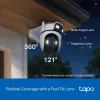 TP-Link Tapo Outdoor Dual Lens Pan/Tilt Security Camera, IP security camera, Outdoor, Wired & Wireless, Ceiling/Wall/Pole, White, Spherical