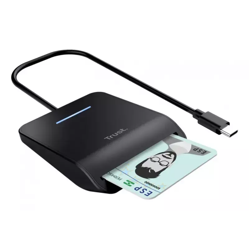 Trust Primo smart card reader Indoor USB USB Type-C Black