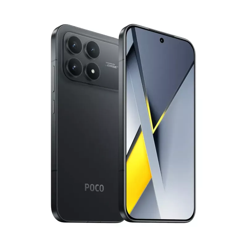 Smartphone POCO F8 Pro — 6.59 inch (16.7 cm) 2510×1156, Qualcomm Snapdragon 8 Elite 3.53 GHz, 12 GB RAM, 512 GB, 50 MP triple, 6210 mAh, Dual SIM, IP68, Black