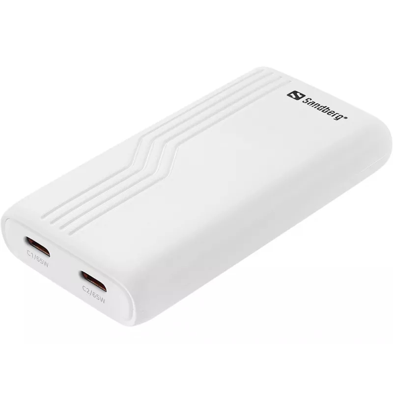 Sandberg 4in1 TravelCharger 65W White, Indoor, AC, 20 V, White