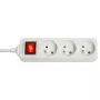 Lindy 73124 power extension 3 AC outlet(s) Indoor White