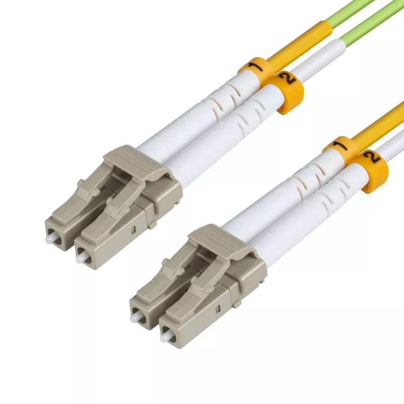 Fibre optic cable MicroConnect FIB551005 — OM5, 5 m, LC–LC, 9 µm core, full duplex, green