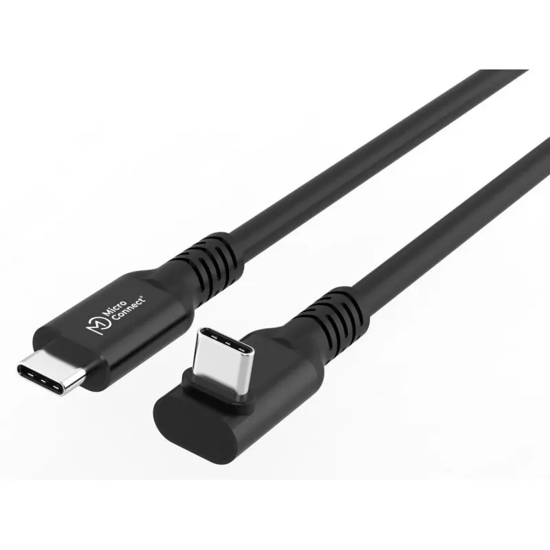 USB C to USB C cable MicroConnect MC-USB3.2CC025-FA, USB 3.2 Gen 2x2, 0.25 m, Black