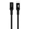 USB-C to USB-C cable MicroConnect MC-USB3.2CC1-FA — USB 3.2 Gen 2x2, 1 m, Black