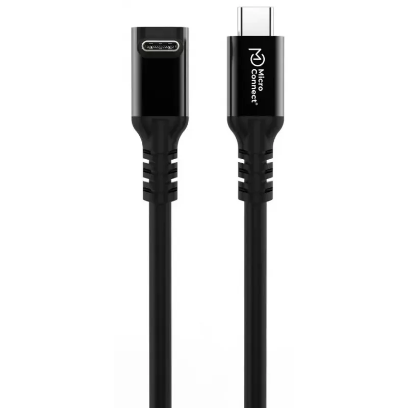 USB-C to USB-C cable MicroConnect MC-USB3.2CC1-FA — USB 3.2 Gen 2x2, 1 m, Black