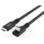 USB C to USB C cable MicroConnect MC-USB3.2CC2-FA, USB 3.2 Gen 2x2, 20 Gbit/s, 2 m, Black