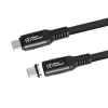 USB4 Gen 3x2 USB-C to USB-C cable MicroConnect MC-LS-USB4CC0.15, 0.15 m, black