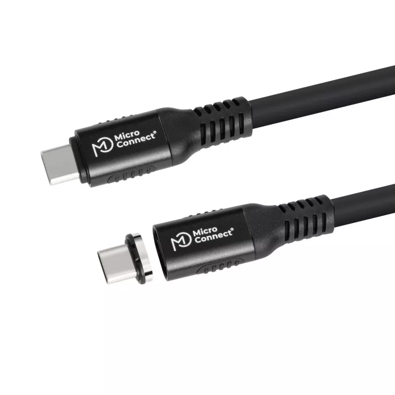 USB4 Gen 3x2 USB-C to USB-C cable MicroConnect MC-LS-USB4CC0.15, 0.15 m, black