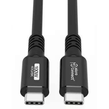 Microconnect USB4CC015 USB cable USB4 Gen 3x2 0.15 m USB C Black