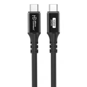 USB-C to USB-C cable MicroConnect USB3.2CC015 — USB 3.2 Gen 2x2, 0.15 m, black