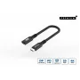 USB-C to USB-C cable MicroConnect USB3.2CC015EX, USB 3.2 Gen 2x2, 0.15 m, black
