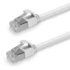 Lindy 0.5m Cat.6A U/FTP Ultra Slim Network Cable, Grey, 0.5 m, Cat6a, U/FTP (STP), RJ-45, RJ-45, Grey