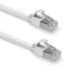Lindy 0.5m Cat.6A U/FTP Ultra Slim Network Cable, Grey, 0.5 m, Cat6a, U/FTP (STP), RJ-45, RJ-45, Grey