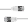 Lindy 0.5m Cat.6A U/FTP Ultra Slim Network Cable, Grey, 0.5 m, Cat6a, U/FTP (STP), RJ-45, RJ-45, Grey