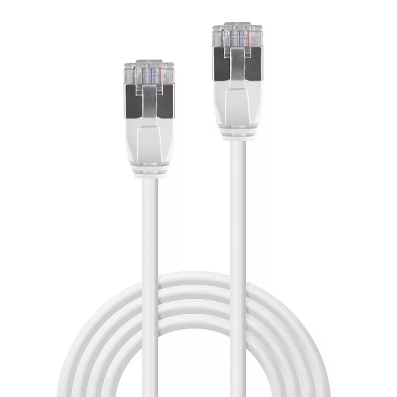 Lindy 1m Cat.6A U/FTP Ultra Slim Network Cable, Grey, 1 m, Cat6a, U/FTP (STP), RJ-45, RJ-45, Grey