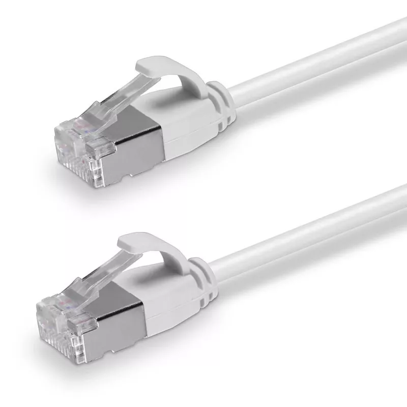 Lindy 2m Cat.6A U/FTP Ultra Slim Network Cable, Grey, 2 m, Cat6a, U/FTP (STP), RJ-45, RJ-45, Grey