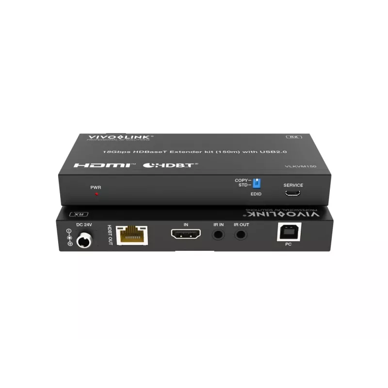 KVM kit VivoLink VLKVM150 HDBaseT KVM extender 18Gbps, range up to 150 m