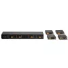 Lindy 70m Cat.6 4x4 HDMI 4K60 Matrix Extender, 3840 x 2160 pixels, AV transmitter & receiver, 70 m, Wired, Black, HDCP