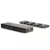 Lindy 70m Cat.6 4x4 HDMI 4K60 Matrix Extender, 3840 x 2160 pixels, AV transmitter & receiver, 70 m, Wired, Black, HDCP