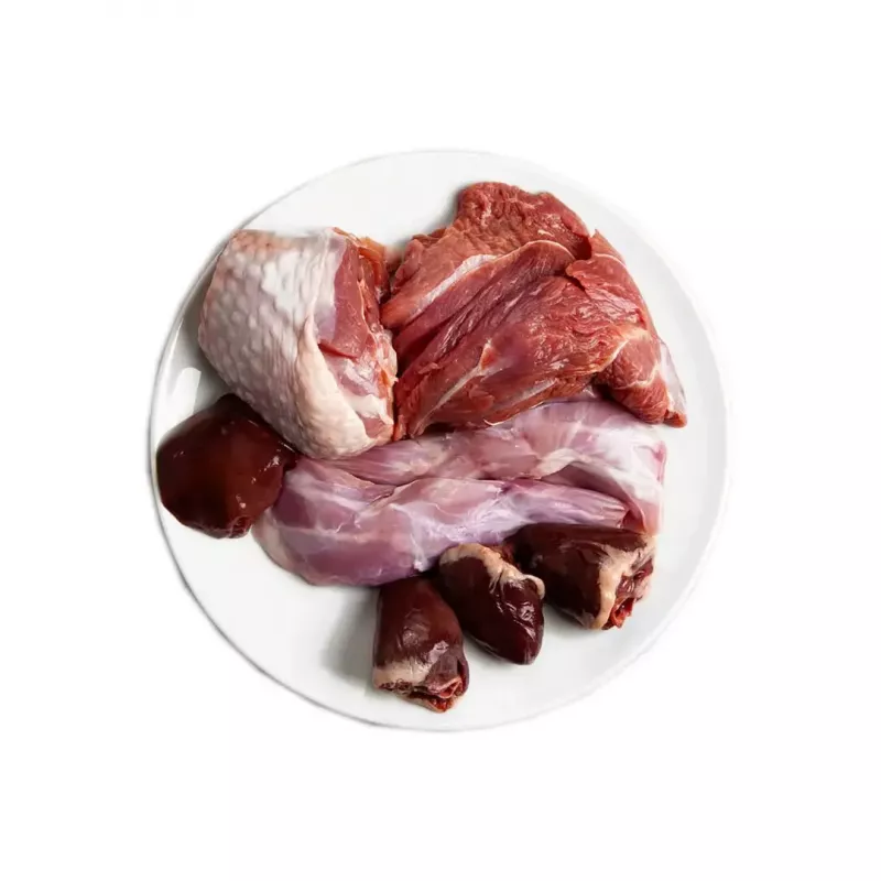 Wet cat food 3coty Turkey with rabbit, 80 g can — complete adult cat feed, protein 20%, fat 9%
