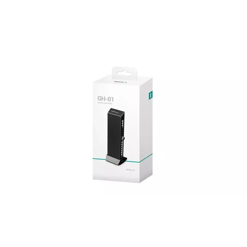 Graphic card holder DeepCool GH-01 Universal, black, 52.6×60.6×163.7 mm