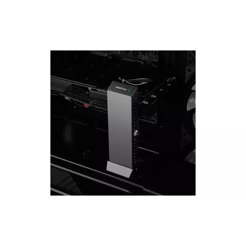 Graphic card holder DeepCool GH-01 Universal, black, 52.6×60.6×163.7 mm