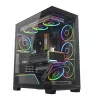 PC mid-tower case MODECOM VOLCANO STELLAR PLUS ARGB MIDI, 5 front fans, tempered glass, USB-C