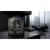 PC mid-tower case MODECOM VOLCANO STELLAR PLUS ARGB MIDI, 5 front fans, tempered glass, USB-C