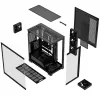 PC mid-tower case MODECOM VOLCANO STELLAR PLUS ARGB MIDI, 5 front fans, tempered glass, USB-C