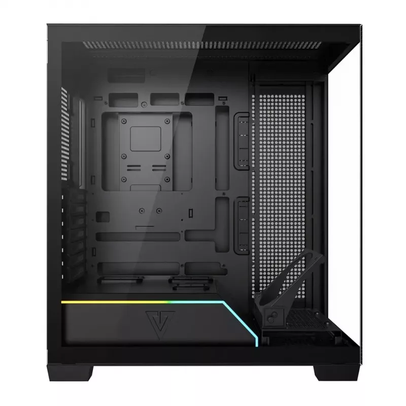 PC case MODECOM VOLCANO STELLAR PLUS MIDI BLACK — mid-tower ATX, tempered glass, USB-C, supports up to 420 mm GPU