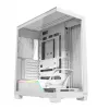 PC case MODECOM VOLCANO STELLAR PLUS MIDI WHITE — Midi Tower, microATX, tempered glass, USB-C, supports GPU 420 mm