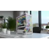 PC case MODECOM VOLCANO STELLAR PLUS MIDI WHITE — Midi Tower, microATX, tempered glass, USB-C, supports GPU 420 mm