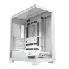 PC case MODECOM VOLCANO STELLAR PLUS MIDI WHITE — Midi Tower, microATX, tempered glass, USB-C, supports GPU 420 mm