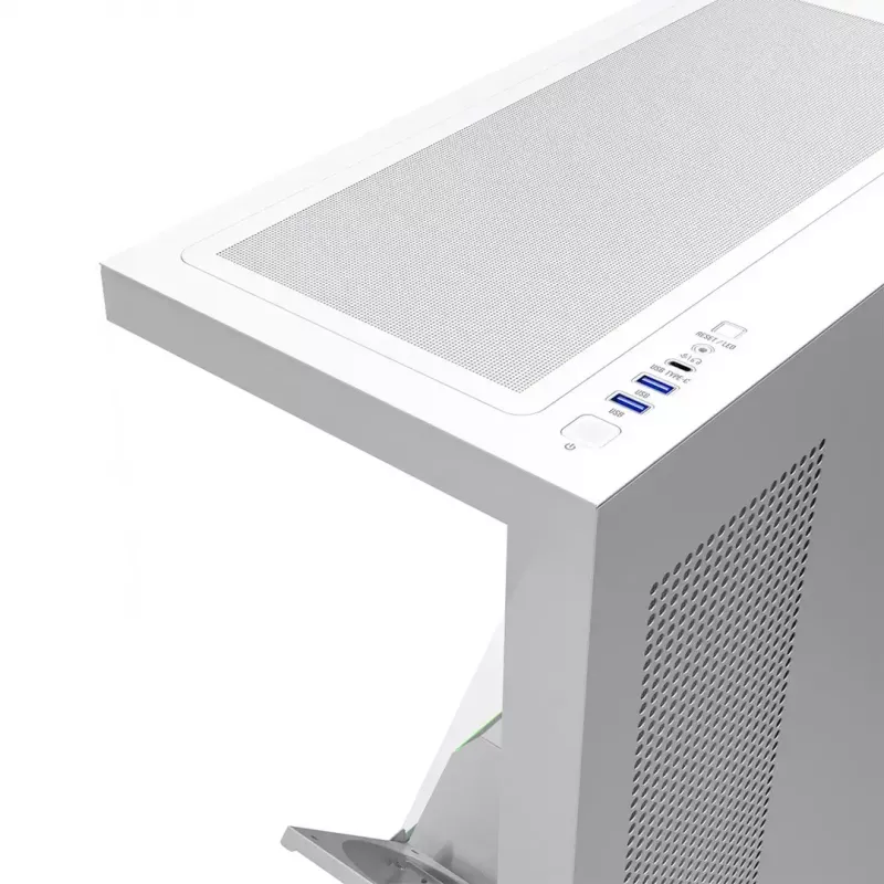 PC case MODECOM VOLCANO STELLAR PLUS MIDI WHITE — Midi Tower, microATX, tempered glass, USB-C, supports GPU 420 mm