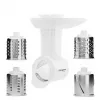 Meat Grinder SMAPP model 490.81 WHITE - 2200 W, 1 speed, 2.7 kg/min, 3 strainers, white, shredding attachment