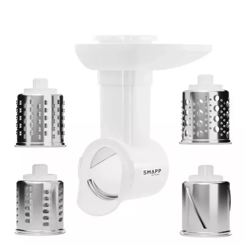 Meat Grinder SMAPP model 490.81 WHITE - 2200 W, 1 speed, 2.7 kg/min, 3 strainers, white, shredding attachment